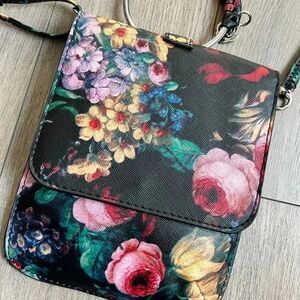 CARLOS By Carlos Santana Floral Print Mini Crossbody Bag